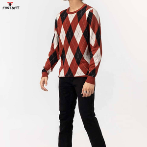 Pull à col rond personnalisable à impression frontale, vente chaude, tricot anti-froissement, séchage rapide, laine/cachemire, pour l'hiver, client - Product Image 2