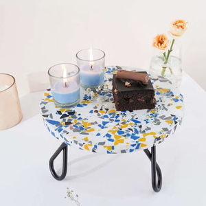 <b>Unique</b> Wooden and Resin Cake Stand for Personalized Cake Presentations Home Decor Wooden Resin Cake Stand on Sale - Product Image 1