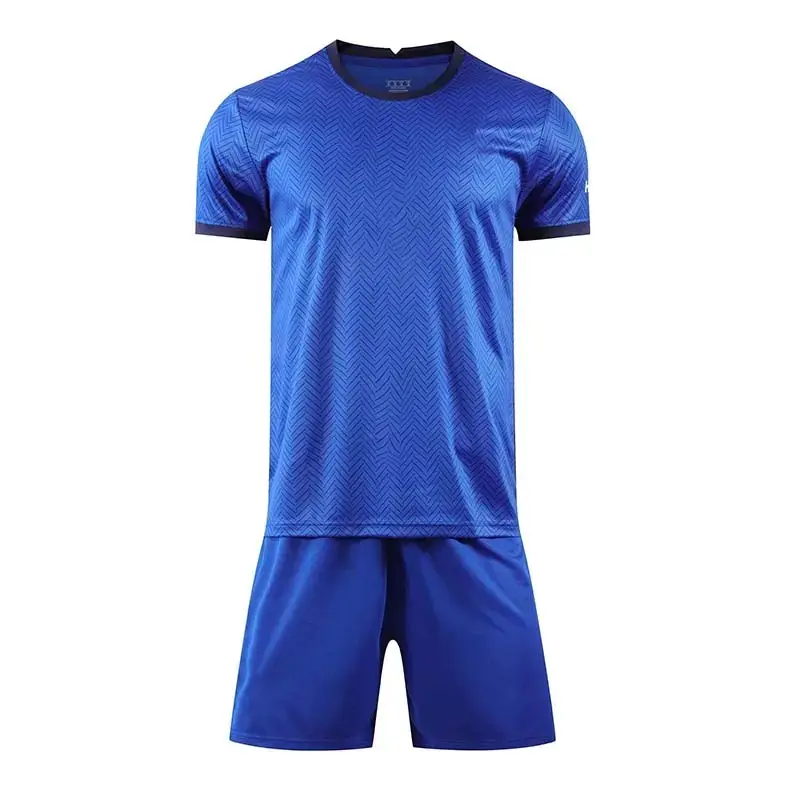 Großhandel 100% Polyester günstig Fußballtrikot-Set individuelle Herren Fußballuniform Sportbekleidung Set atmungsaktive Fußballuniform mit Logo