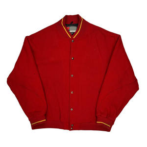 Top Trending 2026 Plus Size Stand Collar Waterproof Varsity <b>Jacket</b> with Front Logo Wool Body & Leather Sleeves for <b>Men</b> in Winter - Product Image 5