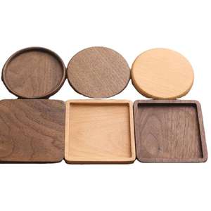 Customized Wooden Cup Holder Wood Drink coaster for <b>Table</b> <b>protection</b> Wooden Cup Mat Set Wholesale Factory Supply - Product Image 4