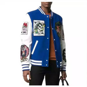 Alta calidad de encargo de manga larga hombres Letterman chaquetas precio barato señoras polar personalizado Varsity chaqueta - Product Image 4
