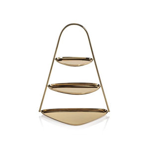 Luxurious Gold Plated Brass <b>Cake</b> <b>Stand</b> Latest Design <b>3</b> <b>Tier</b> for Birthday Wedding Parties Cup <b>Cake</b> Serving <b>Stand</b> With Base - Product Image 3