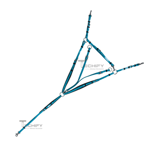 Coraza de PVC duradera para caballos con correas ajustables Diseño ligero para entrenamiento de equitación y seguridad ecuestre - Product Image 2