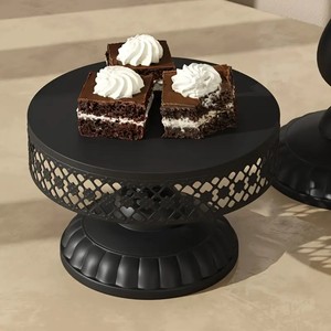 Venta al por mayor de soporte de pastel de metal negro en el precio bajo para restaurante Hotel uso de la boda - Product Image 4