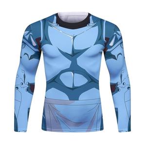 Rashguard de manga larga MMA personalizado en blanco e impreso personalizado de secado rápido y transpirable con camisa de protección UPF 50 - Product Image 4