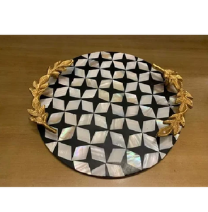 ถาด MOP เต็มรูปแบบระดับพรีเมียมแม่ของถาดเสิร์ฟมุกพร้อมถาดฝังกระดูกของโรงแรมและร้านอาหาร Mop - Product Image 6