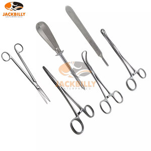 Juego de instrumentos de toracostomía cerrada de acero inoxidable de alta calidad, Kit de instrumentos quirúrgicos básicos, instrumentos médicos manuales de potencia - Product Image 3