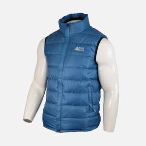 Calidad excepcional Peso ligero Navigate Half Down Jacket Blue Puffer Winter para hombres - Product Image 2