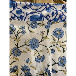 Vestido de Verano Azul con Estampado Floral para Oficina, Diseño Personalizado, Viscosa Transpirable, Elegante e Informal, Largo hasta la Rodilla, Sublimado - Product Image 5