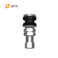 Valve de pneu tubeless pour moto DFK, en acier inoxydable/laiton, ajustement universel, certifiée ISO9001, personnalisable OEM/ODM, voitures, motos