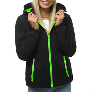 Chaqueta Softshell con forro polar de alta calidad para mujer, a prueba de viento, cálida, ligera, impermeable, sin capucha, para mujer, chaquetas de invierno y otoño - Product Image 3