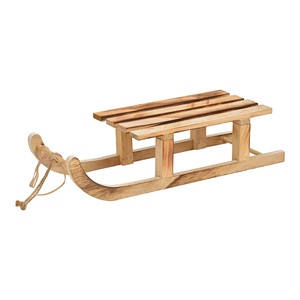 Traîneau décoratif en bois de décoration de Noël de belle conception avec la couleur et les tailles adaptées aux besoins du client avec des tailles 45x21x22 Cm - Product Image 3