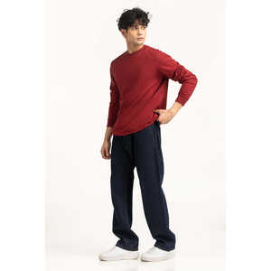 Camiseta Deportiva de Algodón/Bambú de Corte Regular, Holgada, con Estampado Sólido, Talla Grande, Modelo MN-TS-WS25-033 - Product Image 3