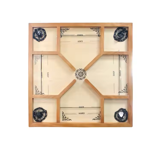 Tablero Carrom de madera contrachapada de tamaño completo de torneo profesional con moneda de madera y Striker para deportes y entretenimiento - Product Image 4