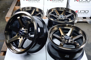 ล้อแม็กซ์สีบรอนซ์ดำ 15x7 ขอบ 4x100/114.3 สำหรับ Cooper Yaris MR2 - Product Image 3