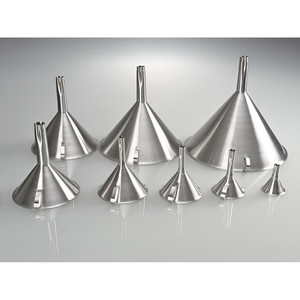 Entonnoir en acier inoxydable pour liquides et poudres, tube robuste pour un remplissage et un versement faciles, fabriqué en Allemagne - Burkle GmbH - Product Image 5