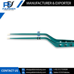 Pinzas bipolares antiadherentes de bayoneta Yasargil de tamaño personalizado de la mejor calidad PAKDEN INDUSTRY marca CE certificado fuente de energía eléctrica - Product Image 2