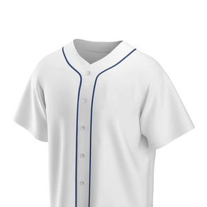 Jersey de béisbol de suministro directo de fábrica en diferentes tamaños Jersey de béisbol de etiqueta privada personalizada en color sólido - Product Image 4