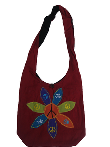 Everyday Style Custom <b>Hippie</b> Striped Cotton Tote <b>Bags</b> Short Strap Finest Quality Handmade Nepal Logo Pattern Gift Ahana's Zip - Product Image 3