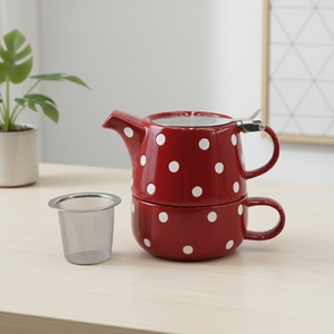 Vente directe d'usine 3460434A-0.5 Théière en grès pour une personne avec poignée en céramique 500 ml - Product Image 2