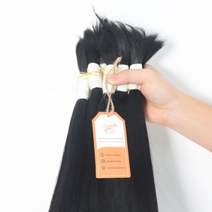 กลุ่มผมส่วนขยายสีธรรมชาติหนึ่งคนหัวติดทนนาน100% บริสุทธิ์ดิบยังไม่ได้เวอร์จินดิบมนุษย์ผมเวียดนาม - Product Image 2