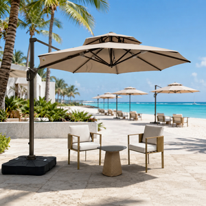 Sombrilla Cantilever Grande de Aluminio de Grado Comercial, Resistente a los Rayos UV, Personalizable, <span class=keywords><strong>para</strong></span> Resort, Playa, Piscina, Exteriores - Product Image 1