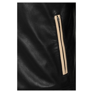 Chaqueta de Invierno de Piel de Oveja Genuina Original para Hombre, Cuello Alto, Logotipo Frontal, Último Diseño OEM, Cortavientos Elegante Personalizado de Alta Calidad - Product Image 4