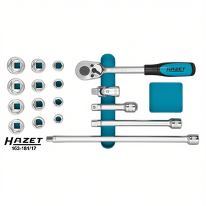 Hazet 3/8'' (17pcs.) Set with <b>Ratchet</b> <b>Sockets</b> and Accessories - Product Image 2