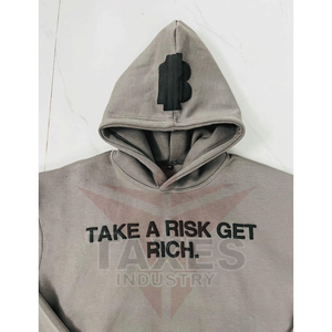 Nouveaux sweats à capuche personnalisés pour hommes de haute qualité, impression puff, 100% coton, polaire, uni, respirant, design - Product Image 4