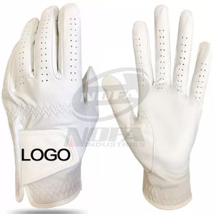 Gants de golf en cuir avec logo personnalisé à prix d'usine OEM Gants de golf en cuir Cabretta de grande qualité pour les golfeurs - Product Image 1
