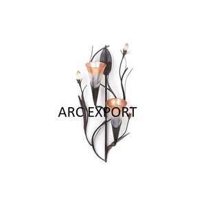 Bougeoir couleur rose moderne décoratif grand bougeoir fleur de rose pour accessoires d'éclairage du fabricant et de l'approvisionnement - Product Image 2