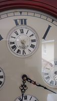 Horloge mondiale mécanique Art Déco vintage à cadran unique en forme de roue de bateau, 30 pouces, en métal et verre blanc, plusieurs fuseaux horaires, Calvin Handicraft
