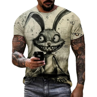 T-shirts personnalisés pour hommes en tissu peigné 100 % coton avec impression graphique – Nouvelle collection