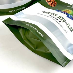 Sacs de céréales imprimés personnalisés Emballage refermable à fermeture éclair étanche à l'humidité Pochette debout Sacs d'emballage scellés en plastique - Product Image 4