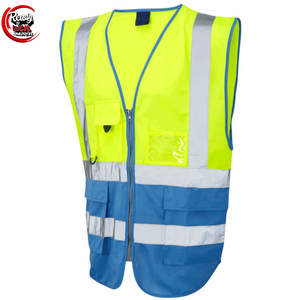 WANXIAO Gilet de sécurité industriel pour la construction et le travail Gilet réfléchissant haute visibilité avec poches - Product Image 3