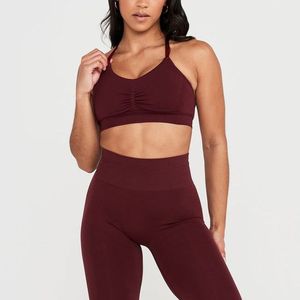 สปอร์ตบราสำหรับเล่นโยคะออกกำลังกายของผู้หญิงผ้าสแปนเด็กซ์พิมพ์ลายบิดสไตล์เรียบง่ายสำหรับใช้ในยิม - Product Image 2