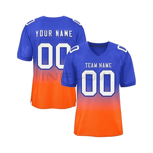 Uniforme de manga corta con camisetas de fútbol americano personalizadas con técnicas impresas para ropa de fútbol - Product Image 1