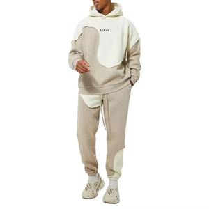 ชุดวอร์มทรงโอเวอร์ไซส์สำหรับผู้ชายชุดวอร์มสองโทนสีออกแบบได้ตามต้องการ - Product Image 1