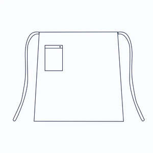 Delantal de Cocina Francés Cantabrio 1/2, de Algodón, Estilo Liso, para Barista/Jardinero/Barbero, para Uso Comercial, para Navidad - Product Image 3