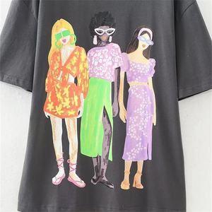 Moda elegante y transpirable mujeres sólido en blanco algodón Crop Tops camiseta mujer verano manga corta Camisetas - Product Image 5