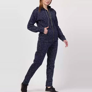 Chándal sólido transpirable sostenible hecho a medida para mujer, chándal cálido de talla grande con logotipo femenino, chándales Unisex personalizados lisos - Product Image 4