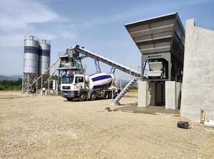 Planta dosificadora de hormigón de alta capacidad 240 M3/h, caja de cambios y rodamiento PLC con motor eficiente - Product Image 6