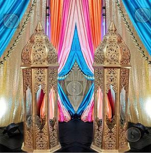 Lampes marocaines en bois Shobha Jain Impex avec thème arabe pour la décoration de scènes et de mariages, fabriquées à Delhi, Inde - Product Image 2