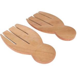 สลัดไม้อะคาเซียธรรมชาติมือจับสลัดไม้17ซม. ปรับขนาดได้ตามต้องการ - Product Image 5