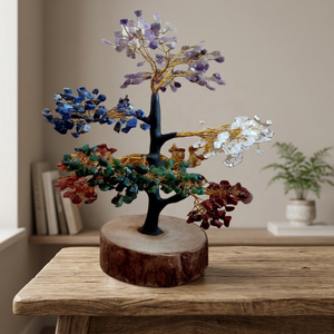 7 Chakra pierre précieuse arbre 700 perles arbre décoration naturelle de guérison de haute qualité éclats de cristal arbre par rai Agate - Product Image 1