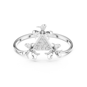 Bague gravée écriture bengali 14K en argent - Product Image 4