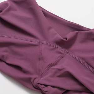 Women Mid Waist Solid <b>Fleece</b> <b>Lined</b> <b>Thermal</b> Breathable Spandex/Nylon Yoga <b>Leggings</b> Thick Winter Warm Pants Elastic Waist Online - Product Image 5