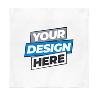 Pañuelo para la Cabeza de Algodón de Alta Calidad con Logotipo Personalizado, Estilo Hip Hop, Multifuncional para Exteriores, 22x22 Pulgadas