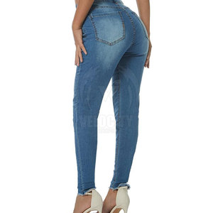 กางเกงยีนส์แฟชั่นสำหรับผู้หญิงกางเกงยีนส์ทรงพอดีตัวและผ้าเดนิมเนื้อนุ่มใส่สบายตลอดทั้งวันมาใหม่ - Product Image 4